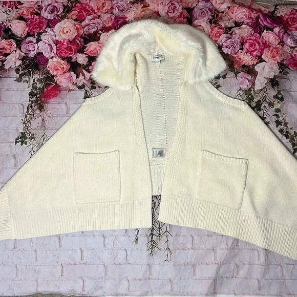 Kaufman Franco Off white faux fur vest - Picture 4 of 12